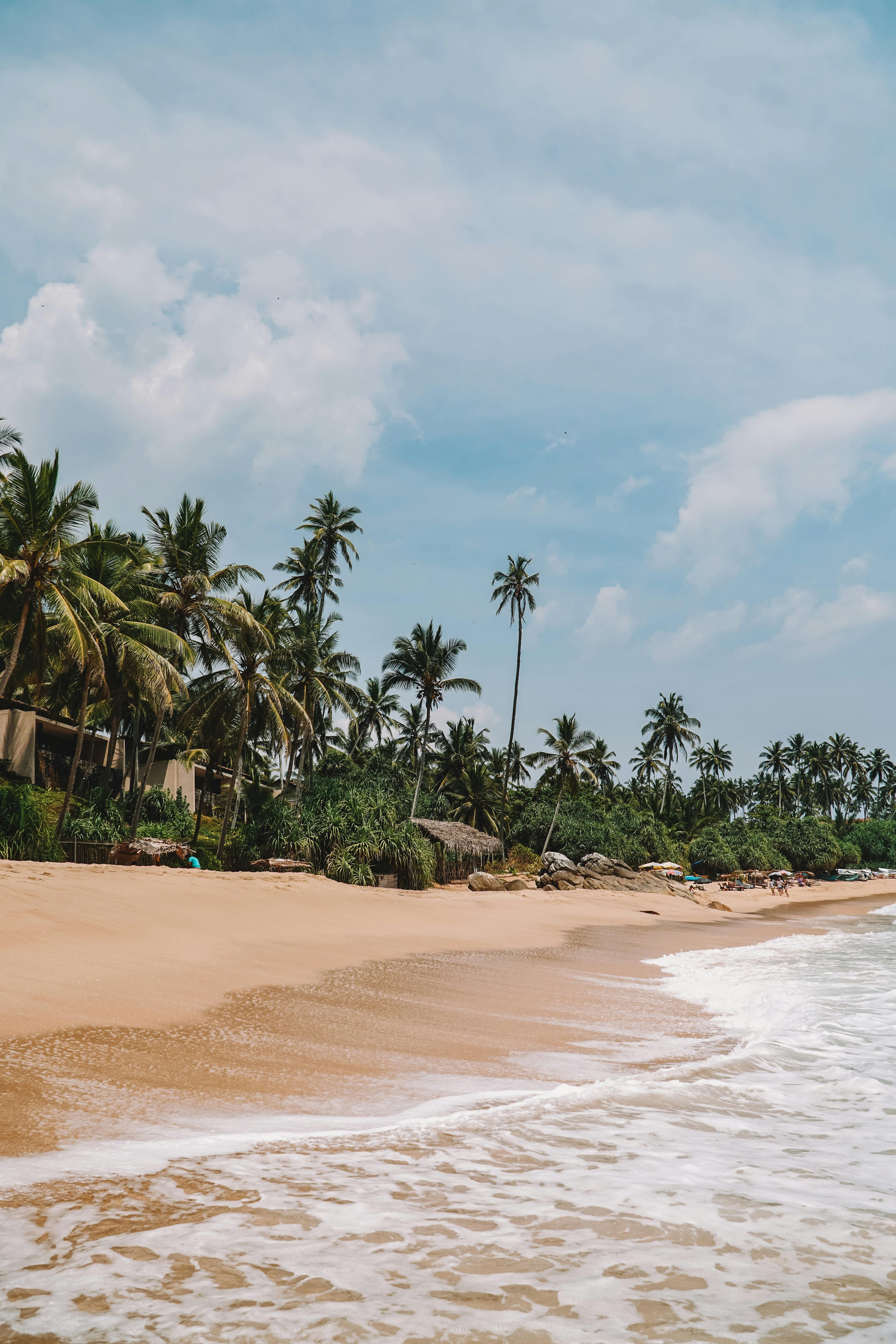 Playa de arena dorada, Sri Lanka